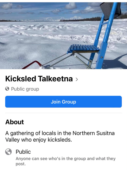 Kicksled Talkeetna