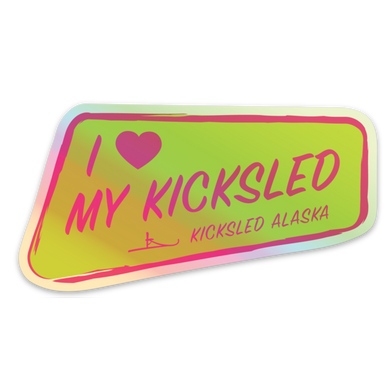 I ❤️ My Kicksled Sticker